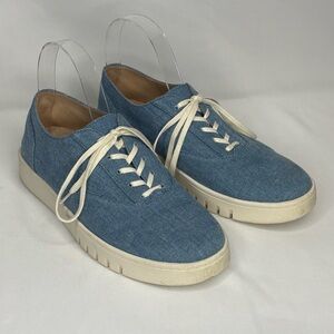 Vionic Callie Womens Denim Blue Casual Sneakers Loafer Oxford, Size 7